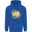 Save the Cuhbby Unicorns Funny Rhino Childrens Kids Hoodie Royal Blue