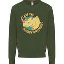 Save the Cuhbby Unicorns Funny Rhino Kids Sweatshirt Jumper Forest Green