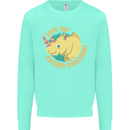 Save the Cuhbby Unicorns Funny Rhino Kids Sweatshirt Jumper Peppermint