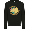 Save the Cuhbby Unicorns Funny Rhino Mens Sweatshirt Jumper Black