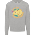 Save the Cuhbby Unicorns Funny Rhino Mens Sweatshirt Jumper Sports Grey