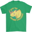 Save the Cuhbby Unicorns Funny Rhino Mens T-Shirt Cotton Gildan Irish Green