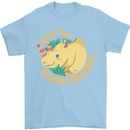 Save the Cuhbby Unicorns Funny Rhino Mens T-Shirt Cotton Gildan Light Blue
