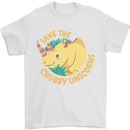 Save the Cuhbby Unicorns Funny Rhino Mens T-Shirt Cotton Gildan White