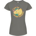 Save the Cuhbby Unicorns Funny Rhino Womens Petite Cut T-Shirt Charcoal