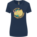 Save the Cuhbby Unicorns Funny Rhino Womens Wider Cut T-Shirt Navy Blue