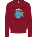 Save the Earth Climate Change Environment Kids Sweatshirt Jumper Red