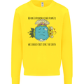 Save the Earth Climate Change Environment Kids Sweatshirt Jumper Yellow