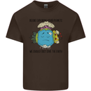 Save the Earth Climate Change Environment Kids T-Shirt Childrens Chocolate