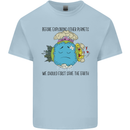 Save the Earth Climate Change Environment Kids T-Shirt Childrens Light Blue