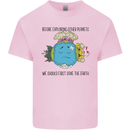 Save the Earth Climate Change Environment Kids T-Shirt Childrens Light Pink