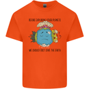 Save the Earth Climate Change Environment Kids T-Shirt Childrens Orange