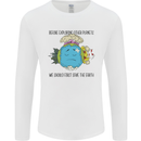 Save the Earth Climate Change Environment Mens Long Sleeve T-Shirt White