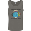 Save the Earth Climate Change Environment Mens Vest Tank Top Charcoal