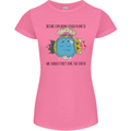 Save the Earth Climate Change Environment Womens Petite Cut T-Shirt Azalea