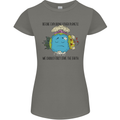 Save the Earth Climate Change Environment Womens Petite Cut T-Shirt Charcoal