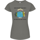 Save the Earth Climate Change Environment Womens Petite Cut T-Shirt Charcoal