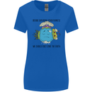 Save the Earth Climate Change Environment Womens Wider Cut T-Shirt Royal Blue