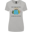 Save the Earth Climate Change Environment Womens Wider Cut T-Shirt Sports Grey