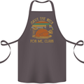 Save the Neck For Me Clark Christmas Movie Cotton Apron 100% Organic Dark Grey