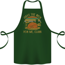 Save the Neck For Me Clark Christmas Movie Cotton Apron 100% Organic Forest Green