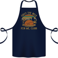 Save the Neck For Me Clark Christmas Movie Cotton Apron 100% Organic Navy Blue
