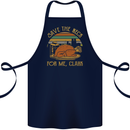 Save the Neck For Me Clark Christmas Movie Cotton Apron 100% Organic Navy Blue