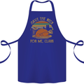 Save the Neck For Me Clark Christmas Movie Cotton Apron 100% Organic Royal Blue