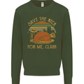 Save the Neck For Me Clark Christmas Movie Kids Sweatshirt Jumper Forest Green
