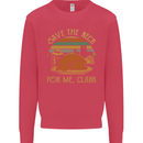 Save the Neck For Me Clark Christmas Movie Kids Sweatshirt Jumper Heliconia