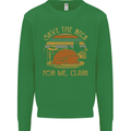 Save the Neck For Me Clark Christmas Movie Kids Sweatshirt Jumper Irish Green