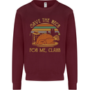 Save the Neck For Me Clark Christmas Movie Kids Sweatshirt Jumper Maroon