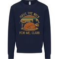 Save the Neck For Me Clark Christmas Movie Kids Sweatshirt Jumper Navy Blue