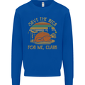 Save the Neck For Me Clark Christmas Movie Kids Sweatshirt Jumper Royal Blue