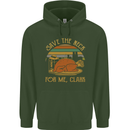 Save the Neck For Me Clark Christmas Movie Mens 80% Cotton Hoodie Forest Green