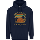 Save the Neck For Me Clark Christmas Movie Mens 80% Cotton Hoodie Navy Blue