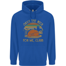 Save the Neck For Me Clark Christmas Movie Mens 80% Cotton Hoodie Royal Blue