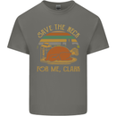 Save the Neck For Me Clark Christmas Movie Mens Cotton T-Shirt Tee Top Charcoal