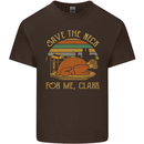 Save the Neck For Me Clark Christmas Movie Mens Cotton T-Shirt Tee Top Dark Chocolate