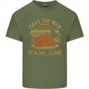 Save the Neck For Me Clark Christmas Movie Mens Cotton T-Shirt Tee Top Military Green