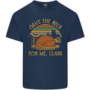 Save the Neck For Me Clark Christmas Movie Mens Cotton T-Shirt Tee Top Navy Blue
