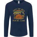 Save the Neck For Me Clark Christmas Movie Mens Long Sleeve T-Shirt Navy Blue