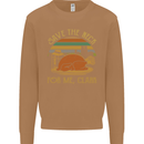 Save the Neck For Me Clark Christmas Movie Mens Sweatshirt Jumper Caramel Latte