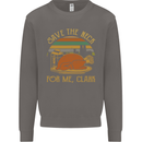 Save the Neck For Me Clark Christmas Movie Mens Sweatshirt Jumper Charcoal