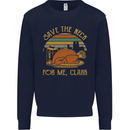 Save the Neck For Me Clark Christmas Movie Mens Sweatshirt Jumper Navy Blue