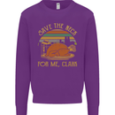 Save the Neck For Me Clark Christmas Movie Mens Sweatshirt Jumper Purple
