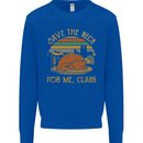 Save the Neck For Me Clark Christmas Movie Mens Sweatshirt Jumper Royal Blue