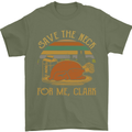 Save the Neck For Me Clark Christmas Movie Mens T-Shirt Cotton Gildan Military Green