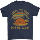 Save the Neck For Me Clark Christmas Movie Mens T-Shirt Cotton Gildan Navy Blue