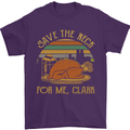 Save the Neck For Me Clark Christmas Movie Mens T-Shirt Cotton Gildan Purple